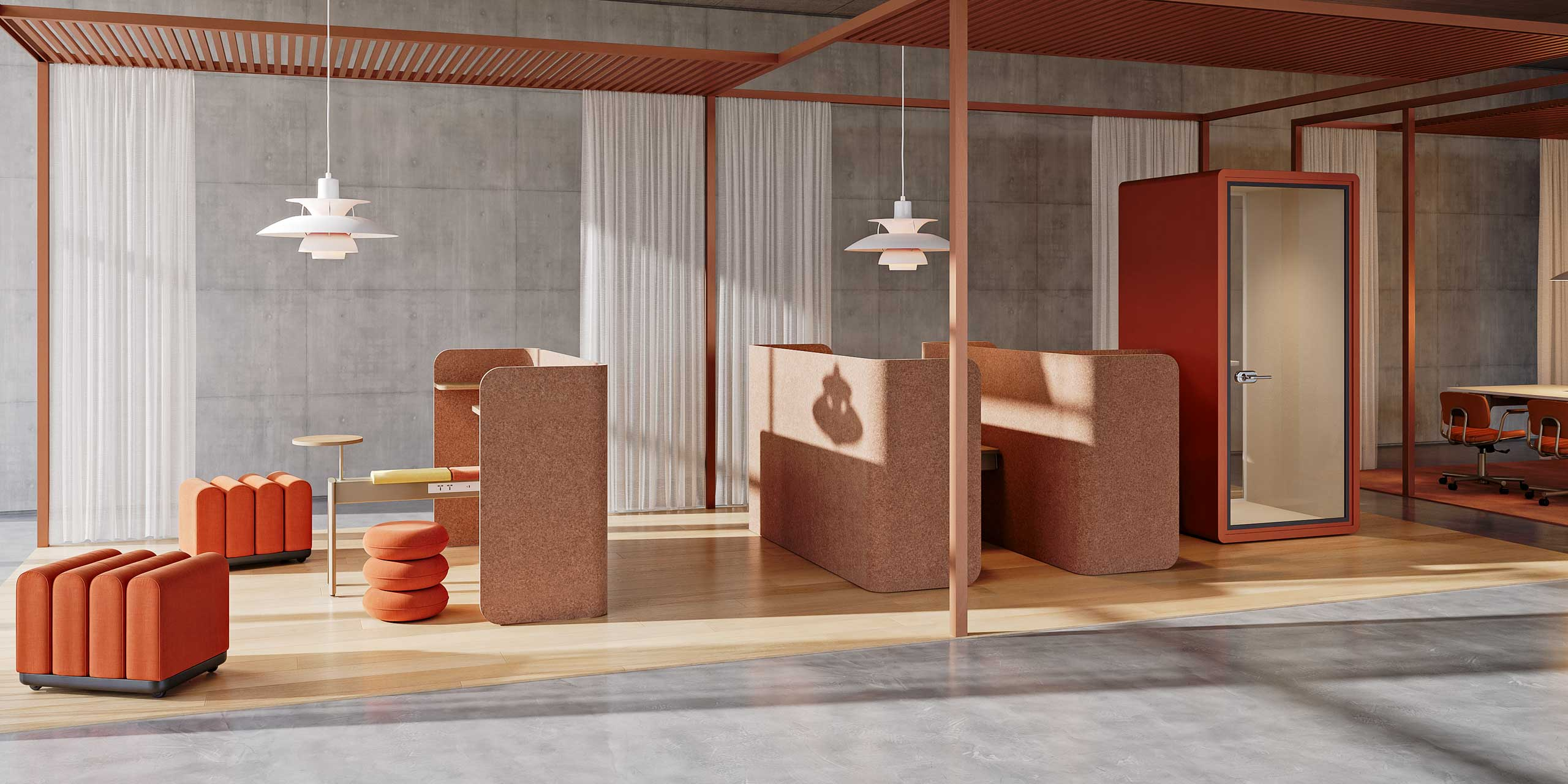 จัดโซน Hybrid Space ด้วยเฟอร์นิเจอร์โครงการ