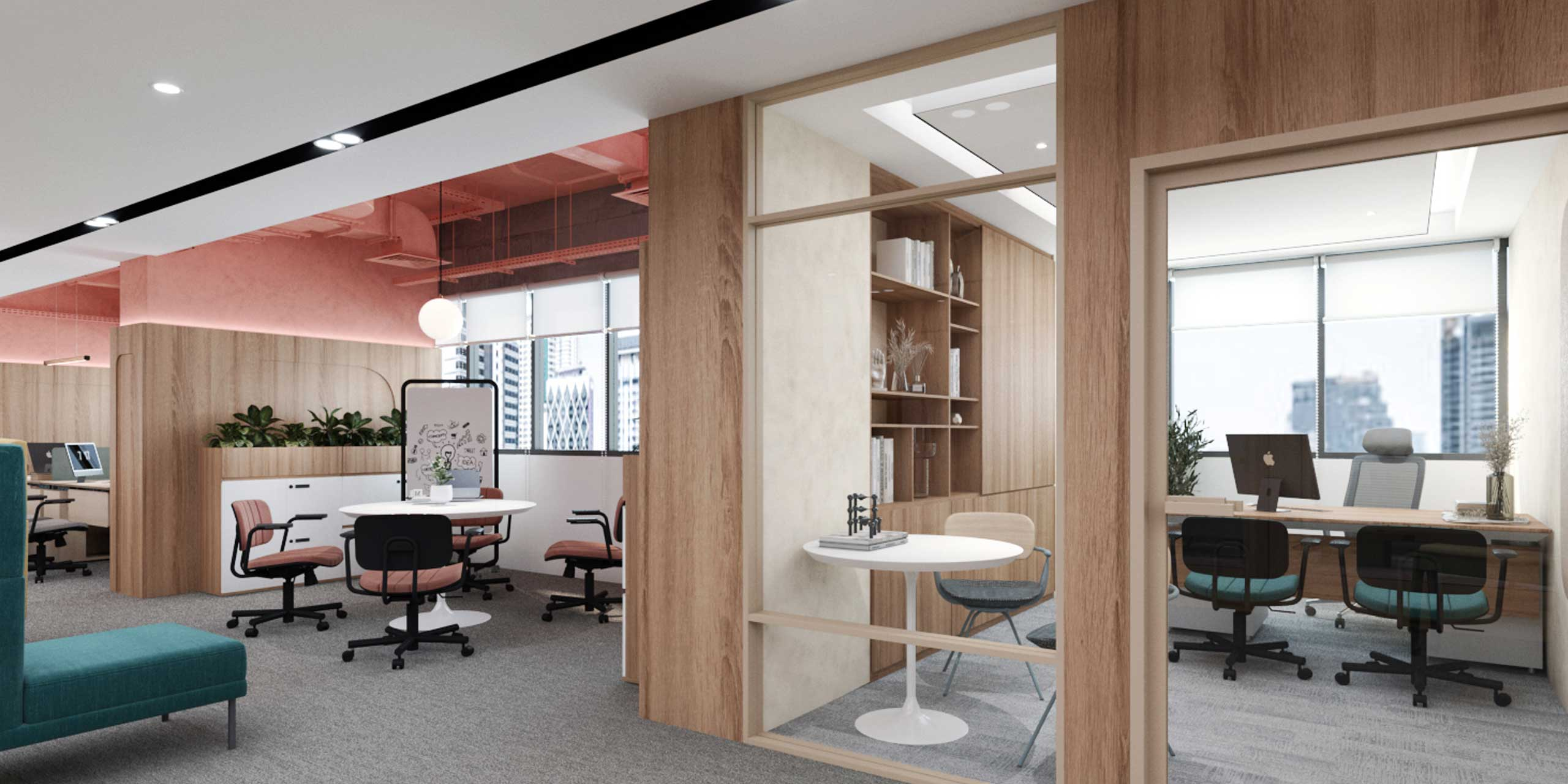 ออกแบบห้องทำงานผู้บริหารใน Co-Working Space