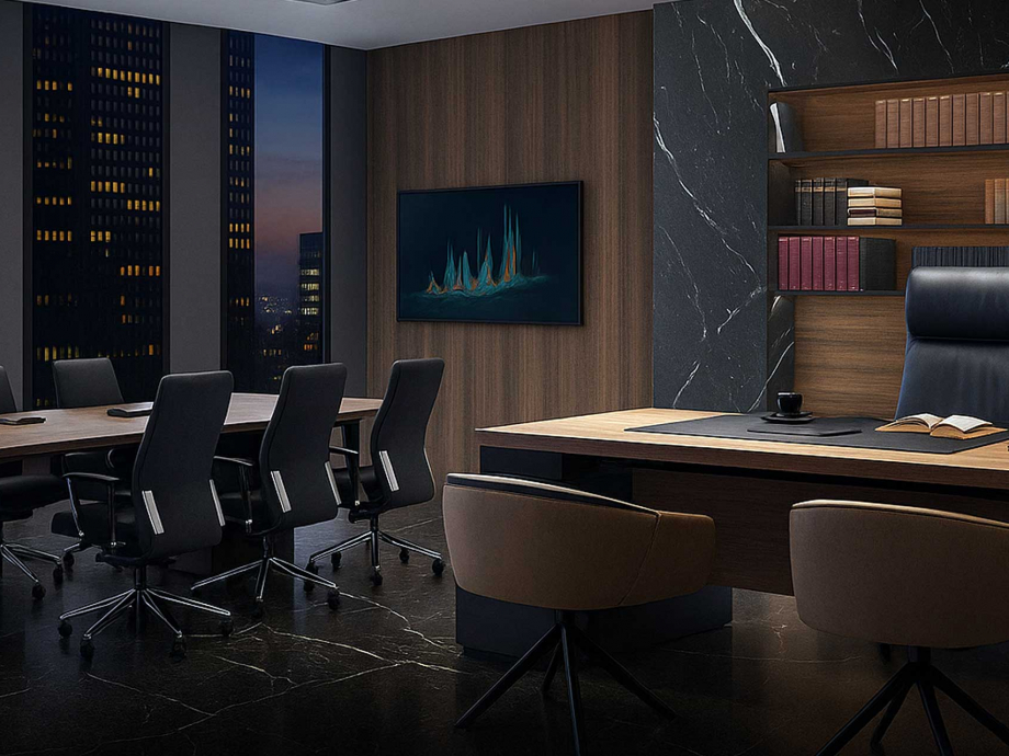 จัดพื้นที่สำนักงาน ห้องทำงานผู้บริหารยุคใหม่