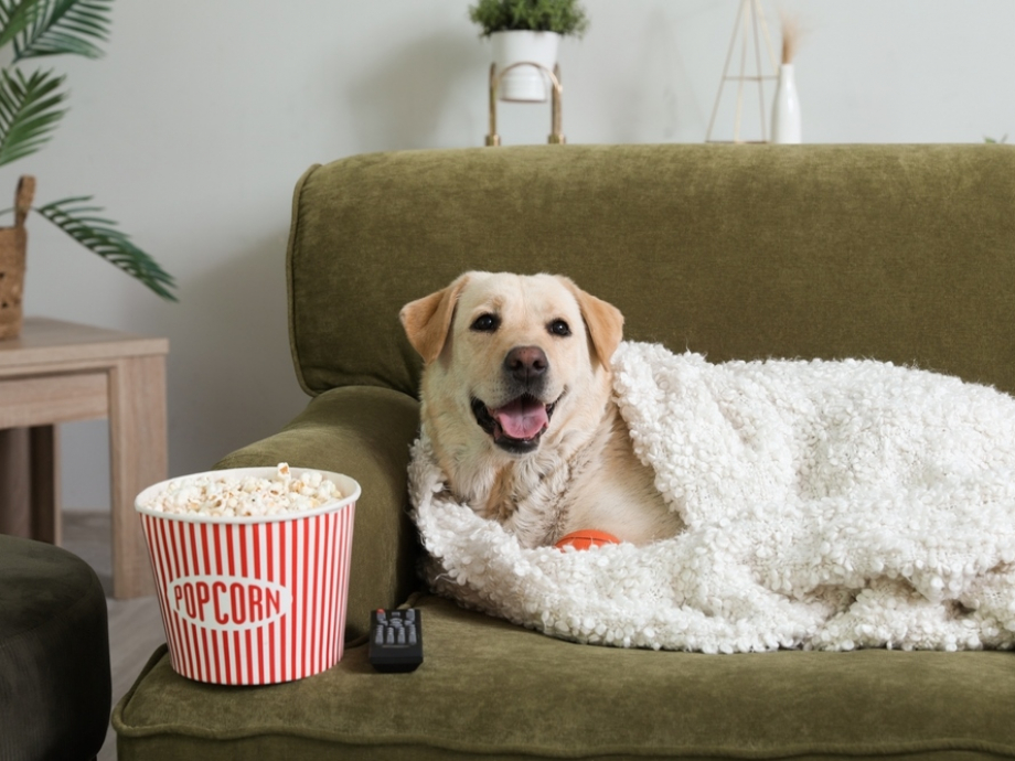 สุนัขนอนบนโซฟา-Pet-friendly-วัสดุโซฟากันรอยข่วน