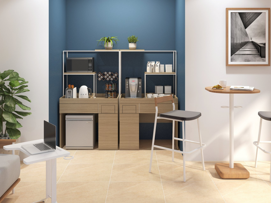 ครีเอท Hybrid Space ให้ โต๊ะกาแฟ กลายเป็น โต๊ะประชุม